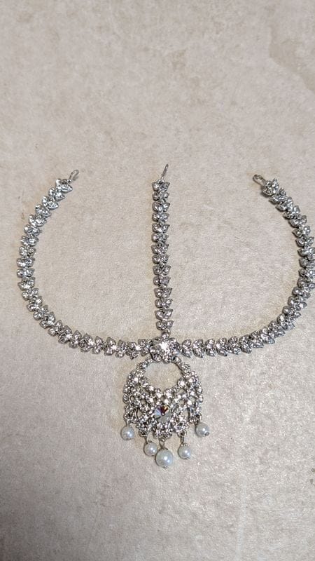 Silver Mathapatti - Pearl - SOKORA JEWELSSilver Mathapatti - Pearl