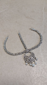 Silver Mathapatti - Pearl - SOKORA JEWELSSilver Mathapatti - Pearl