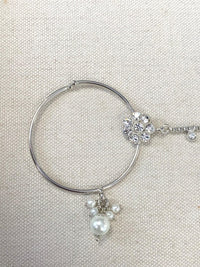 Silver Nose ring - Pearl (Slide type) - SOKORA JEWELSSilver Nose ring - Pearl (Slide type)