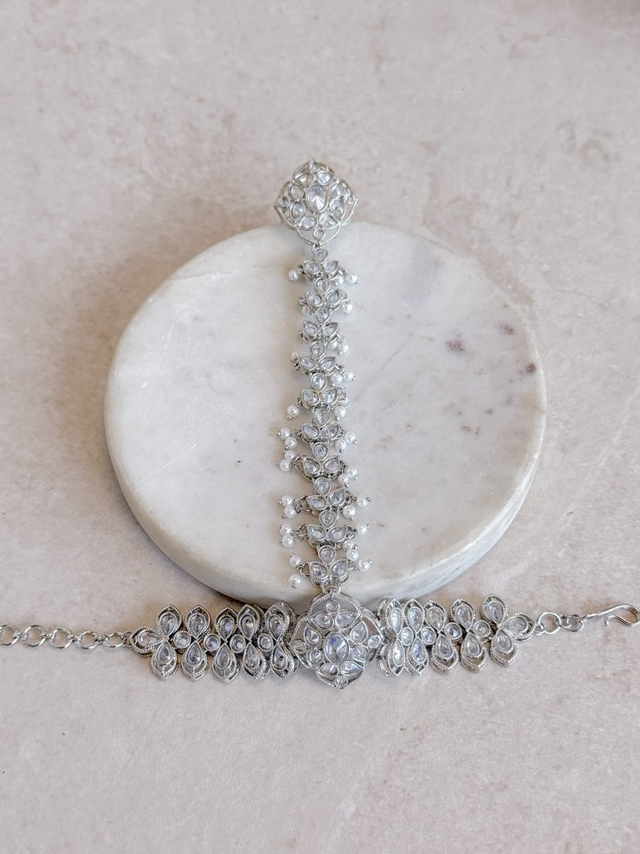 Silver & Pearl Hand Harness - SOKORA JEWELSSilver & Pearl Hand Harness