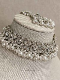 Simmi Silver Choker Set - SOKORA JEWELSSimmi Silver Choker Setnecklace sets
