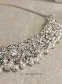 Simmi Silver Choker Set - SOKORA JEWELSSimmi Silver Choker Setnecklace sets