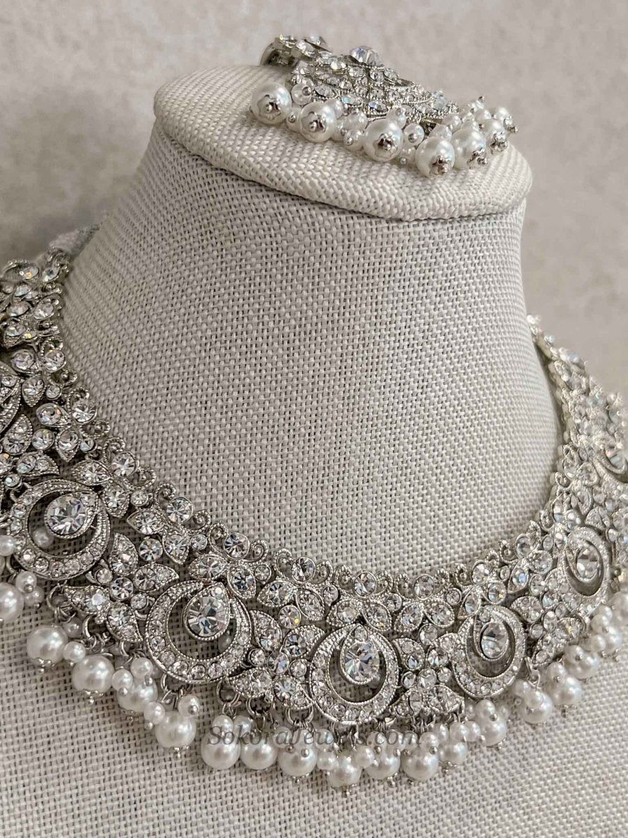 Simmi Silver Necklace Set - SOKORA JEWELSSimmi Silver Necklace Setnecklace sets