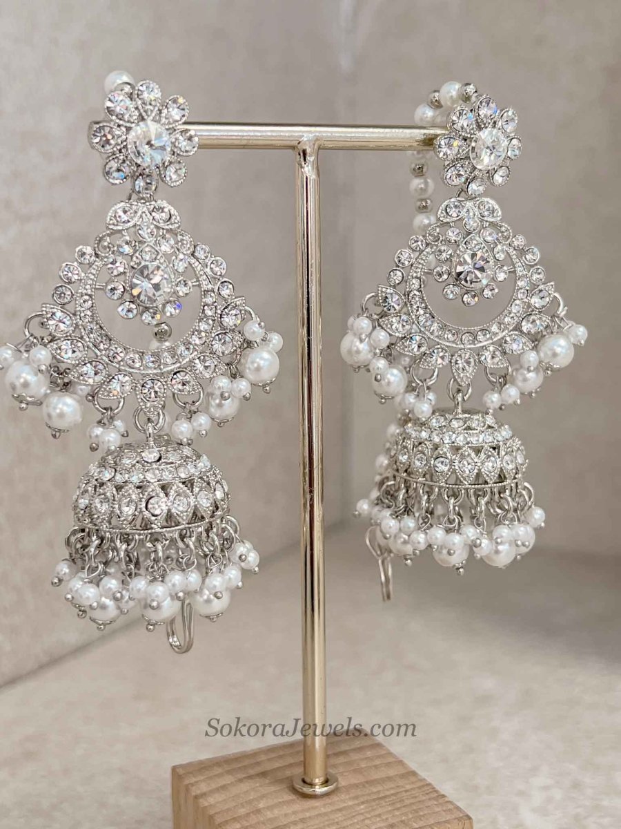 Simmi Silver Necklace Set - SOKORA JEWELSSimmi Silver Necklace Setnecklace sets