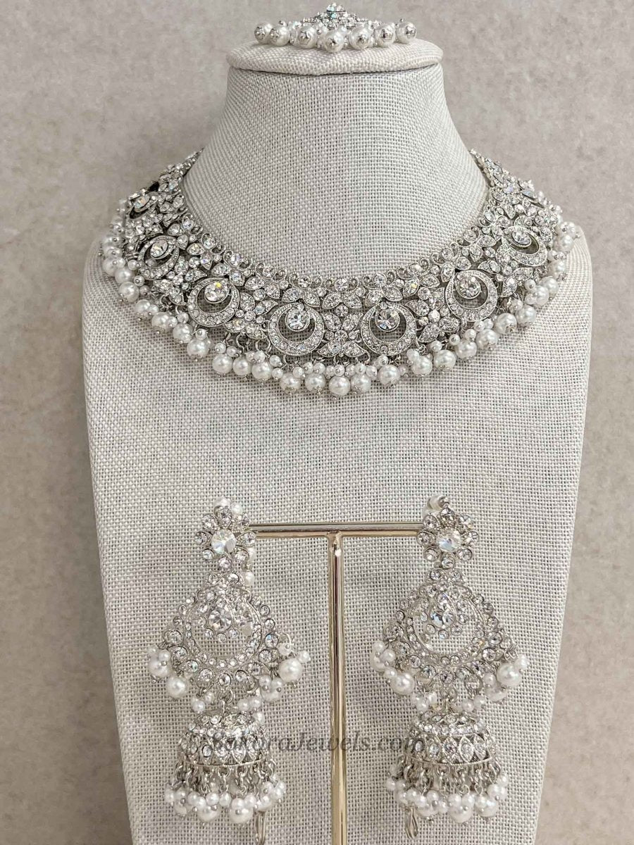 Simmi Silver Necklace Set - SOKORA JEWELSSimmi Silver Necklace Setnecklace sets