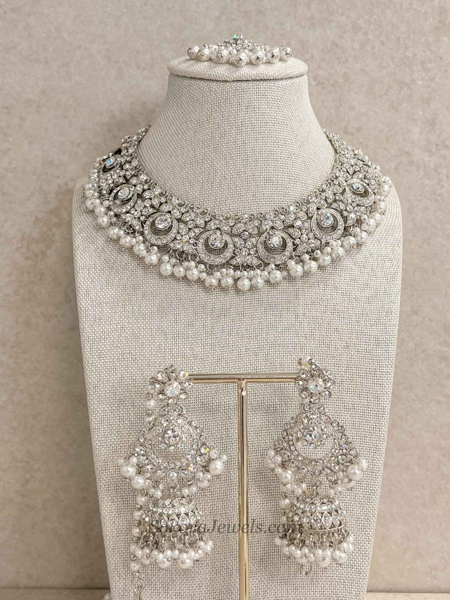 Simmi Silver Necklace Set - SOKORA JEWELSSimmi Silver Necklace Setnecklace sets