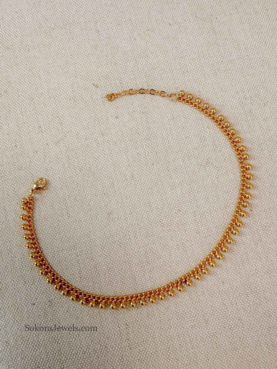 Simple Ball Anklet - SOKORA JEWELSSimple Ball Anklet