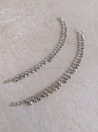 Simple Belled Anklets - Silver - SOKORA JEWELSSimple Belled Anklets - Silver