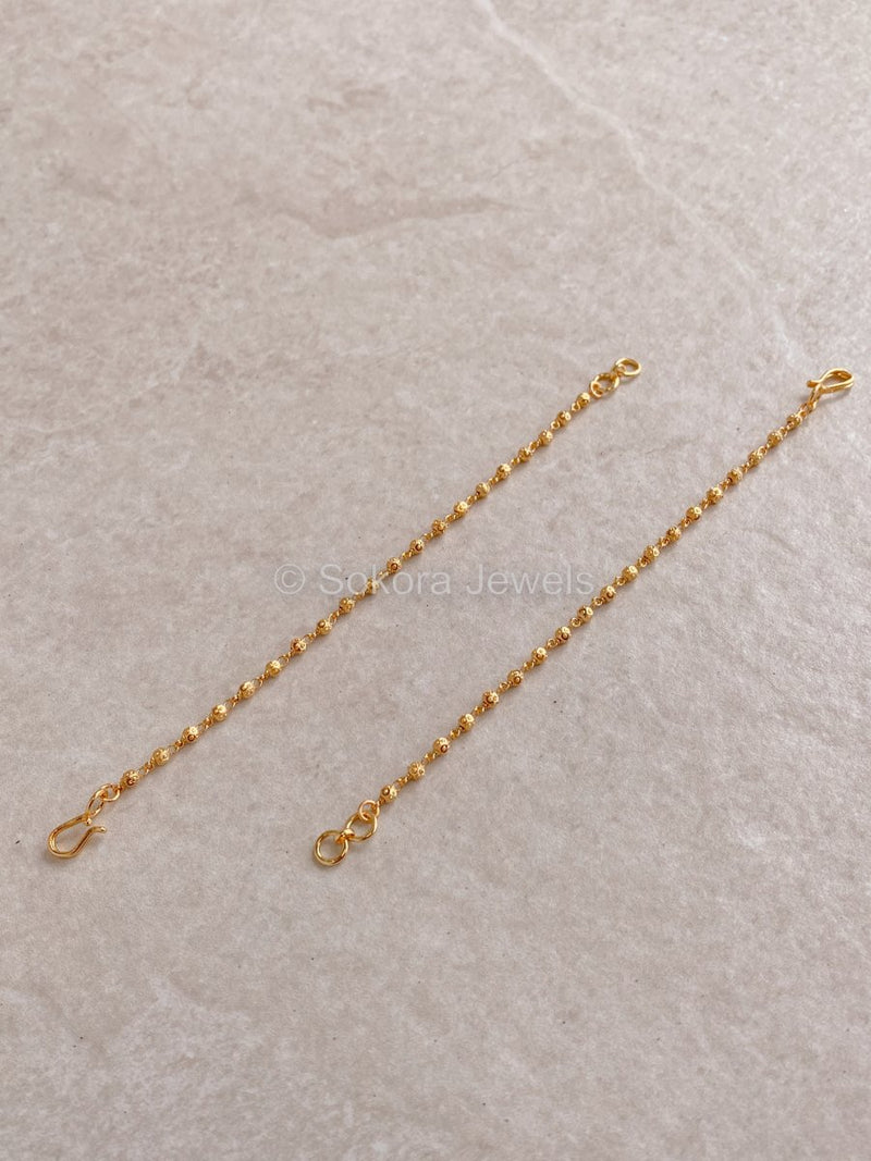 Simple Bright Gold Earring Chains - SOKORA JEWELSSimple Bright Gold Earring ChainsEARRINGS