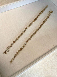 Simple Crystal Anklets - Champagne - SOKORA JEWELSSimple Crystal Anklets - Champagne