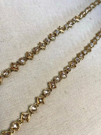 Simple Crystal Anklets - Champagne - SOKORA JEWELSSimple Crystal Anklets - Champagne