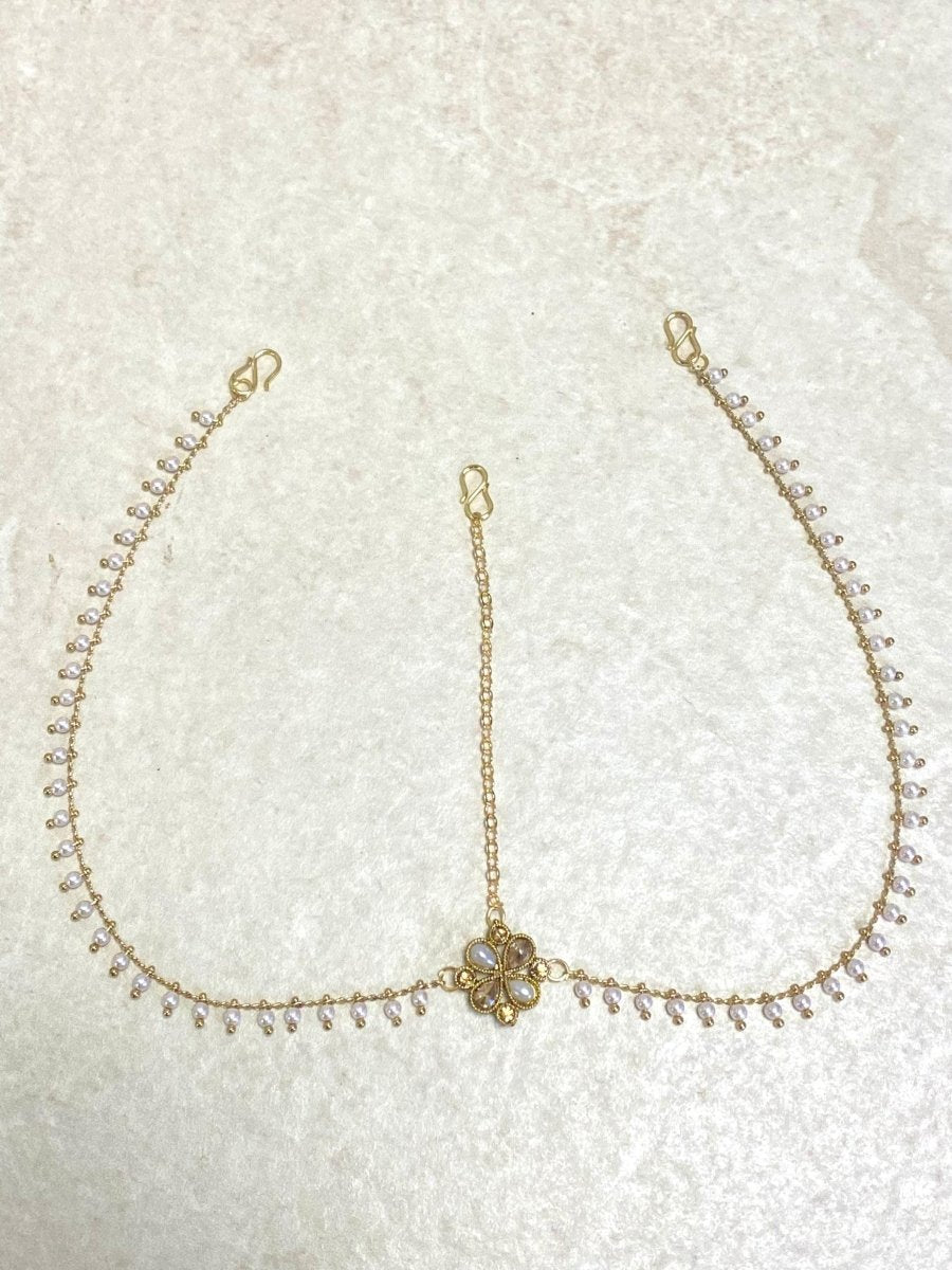 Simple Pearly Headchain - SOKORA JEWELSSimple Pearly Headchain