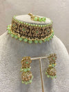 SIMPLY IMPERFECT: Antique Gold Choker Set - Mint - SOKORA JEWELSSIMPLY IMPERFECT: Antique Gold Choker Set - Mint