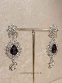 Simran Silver Base Necklace Set - SOKORA JEWELSSimran Silver Base Necklace SetNECKLACE SETS