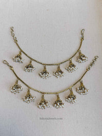 Single Line Jhumka Earring chains - SOKORA JEWELSSingle Line Jhumka Earring chainsEARRINGS