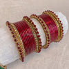 Sitara Bangle Set - Maroon - SOKORA JEWELSSitara Bangle Set - MaroonBANGLES