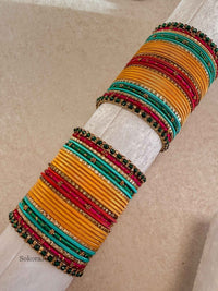 Slightly Imperfect: 2.4 Multicolour Bangle set - SOKORA JEWELSSlightly Imperfect: 2.4 Multicolour Bangle setBANGLES