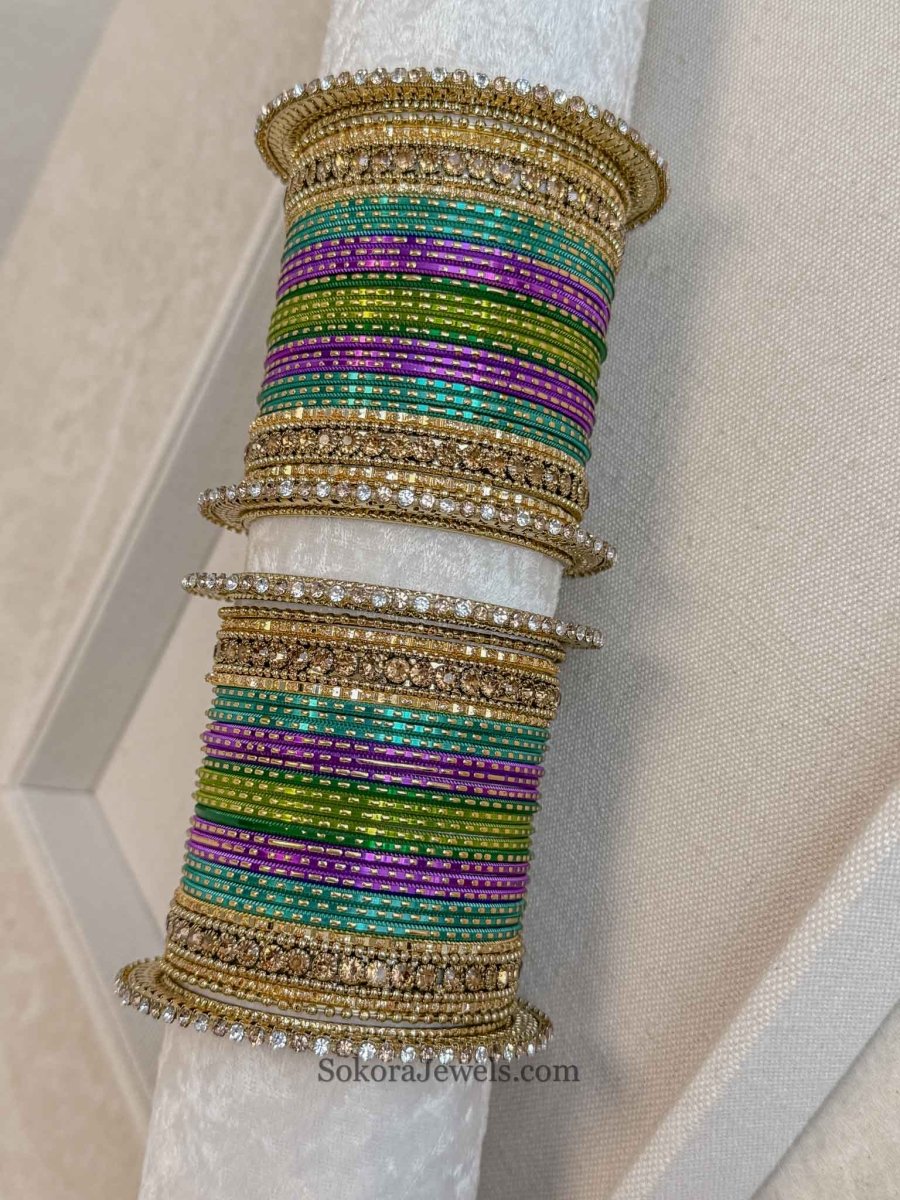 Slightly Imperfect: 2.6 multicolour bangle set - SOKORA JEWELSSlightly Imperfect: 2.6 multicolour bangle setBANGLES