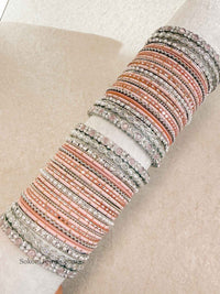 Slightly Imperfect: 2.6 peach bangle set - SOKORA JEWELSSlightly Imperfect: 2.6 peach bangle setBANGLES