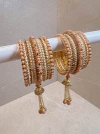 (Slightly Imperfect) 2.6 Peach set - SOKORA JEWELS(Slightly Imperfect) 2.6 Peach setBANGLES