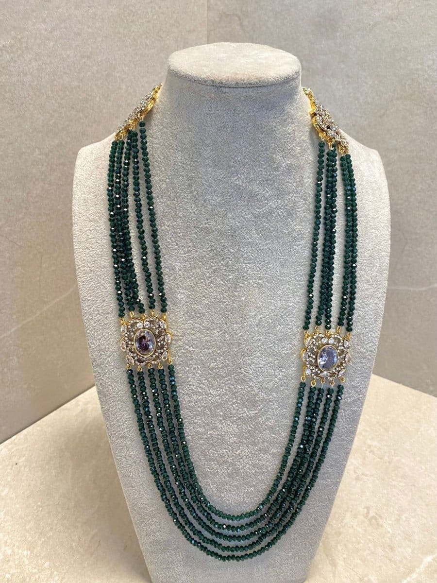 Slightly Imperfect: Antique Gold Haar - Deep Green - SOKORA JEWELSSlightly Imperfect: Antique Gold Haar - Deep Green