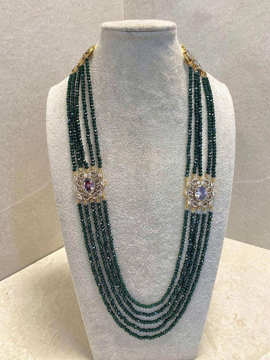 Slightly Imperfect: Antique Gold Haar - Deep Green - SOKORA JEWELSSlightly Imperfect: Antique Gold Haar - Deep Green