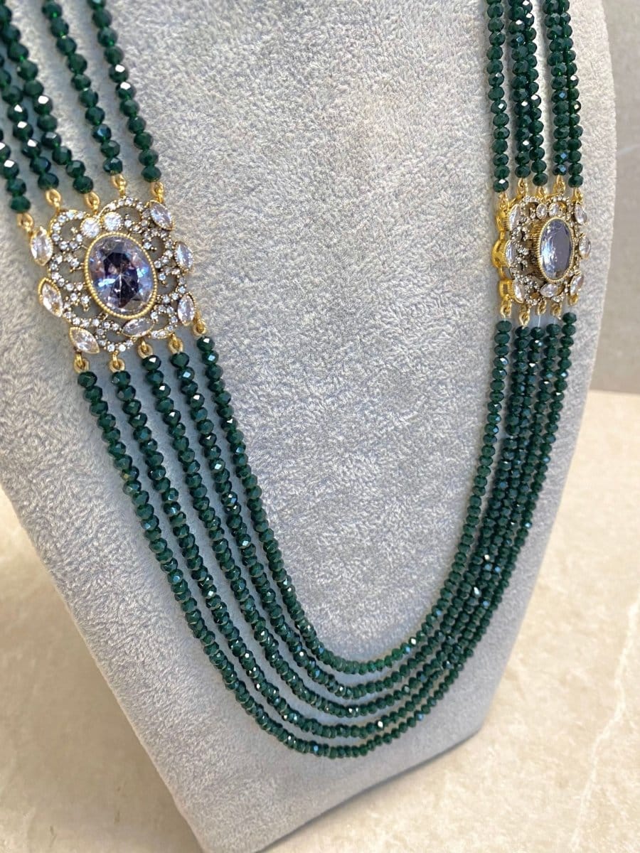 Slightly Imperfect: Antique Gold Haar - Deep Green - SOKORA JEWELSSlightly Imperfect: Antique Gold Haar - Deep Green