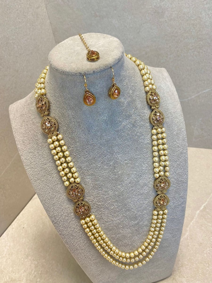 SLIGHTLY IMPERFECT: Antique Gold Mala Set - SOKORA JEWELSSLIGHTLY IMPERFECT: Antique Gold Mala SetChoker Sets