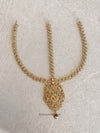 SLIGHTLY IMPERFECT: Antique Gold Mathapatti - Golden - SOKORA JEWELSSLIGHTLY IMPERFECT: Antique Gold Mathapatti - Golden