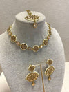 SLIGHTLY IMPERFECT: Antique Gold Necklace Set - Champagne/Pearl - SOKORA JEWELSSLIGHTLY IMPERFECT: Antique Gold Necklace Set - Champagne/PearlNECKLACE SETS