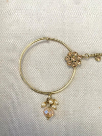 SLIGHTLY IMPERFECT: Antique Gold Nose Ring - Golden (Slide Type) - SOKORA JEWELSSLIGHTLY IMPERFECT: Antique Gold Nose Ring - Golden (Slide Type)