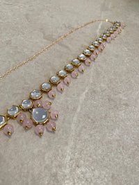 SLIGHTLY IMPERFECT: Antique Gold Waist Chain - Pink - SOKORA JEWELSSLIGHTLY IMPERFECT: Antique Gold Waist Chain - Pink