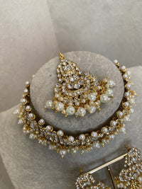 SLIGHTLY IMPERFECT: Bright Gold Choker set - SOKORA JEWELSSLIGHTLY IMPERFECT: Bright Gold Choker setChoker Sets