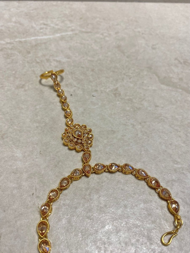 SLIGHTLY IMPERFECT: Bright Gold Hand Harness - SOKORA JEWELSSLIGHTLY IMPERFECT: Bright Gold Hand Harness