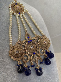 SLIGHTLY IMPERFECT: Diana Choker Set - Navy - SOKORA JEWELSSLIGHTLY IMPERFECT: Diana Choker Set - NavyChoker Sets