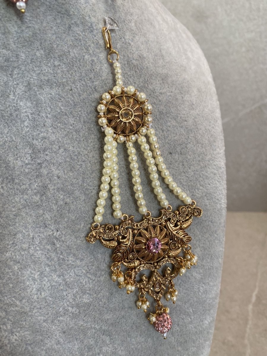 SLIGHTLY IMPERFECT: Diana Choker Set - Pink - SOKORA JEWELSSLIGHTLY IMPERFECT: Diana Choker Set - PinkChoker Sets