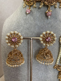 SLIGHTLY IMPERFECT: Diana Choker Set - Pink - SOKORA JEWELSSLIGHTLY IMPERFECT: Diana Choker Set - PinkChoker Sets