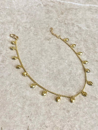 SLIGHTLY IMPERFECT: Golden Heart Themed Anklet - SOKORA JEWELSSLIGHTLY IMPERFECT: Golden Heart Themed Anklet