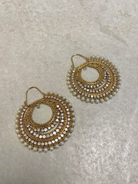 (Slightly Imperfect) Large Antique Gold Earrings - Clear - SOKORA JEWELS(Slightly Imperfect) Large Antique Gold Earrings - Clear