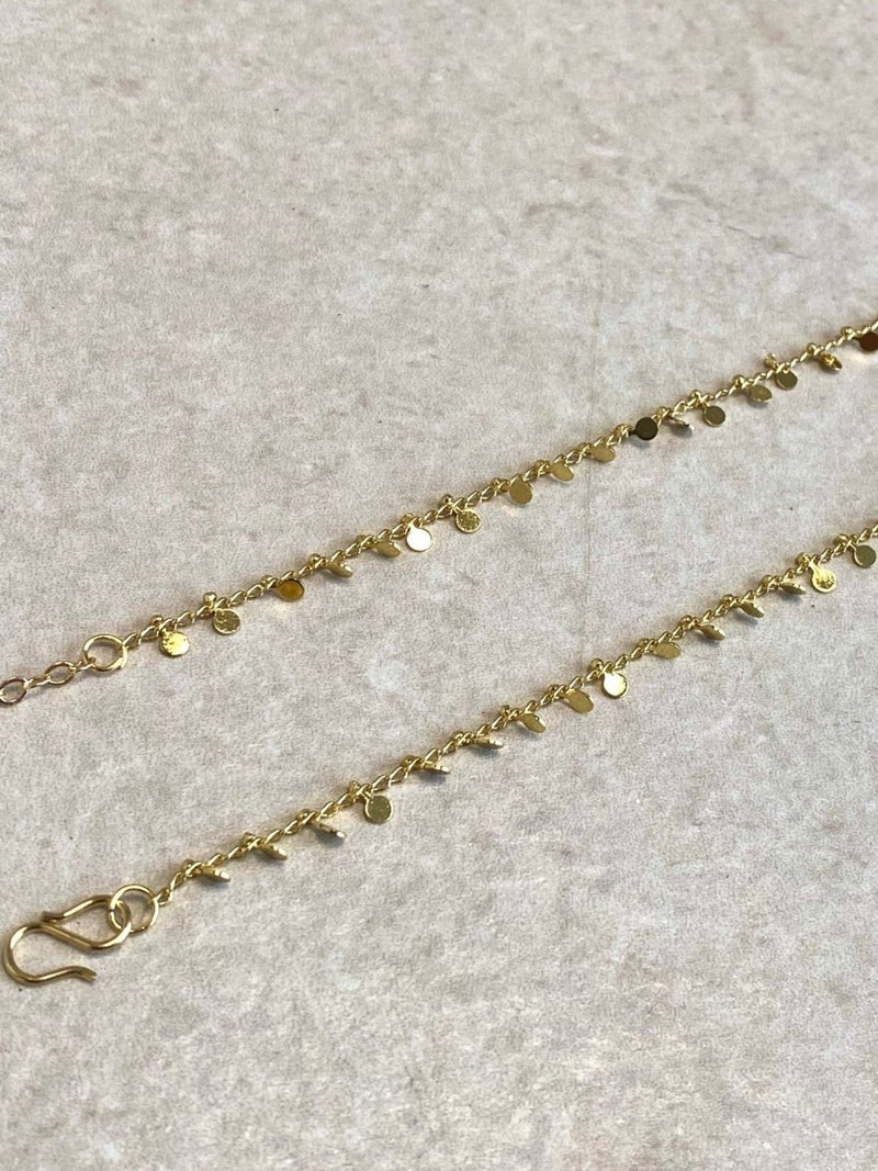 SLIGHTLY IMPERFECT: Liyana Golden Anklet - SOKORA JEWELSSLIGHTLY IMPERFECT: Liyana Golden Anklet