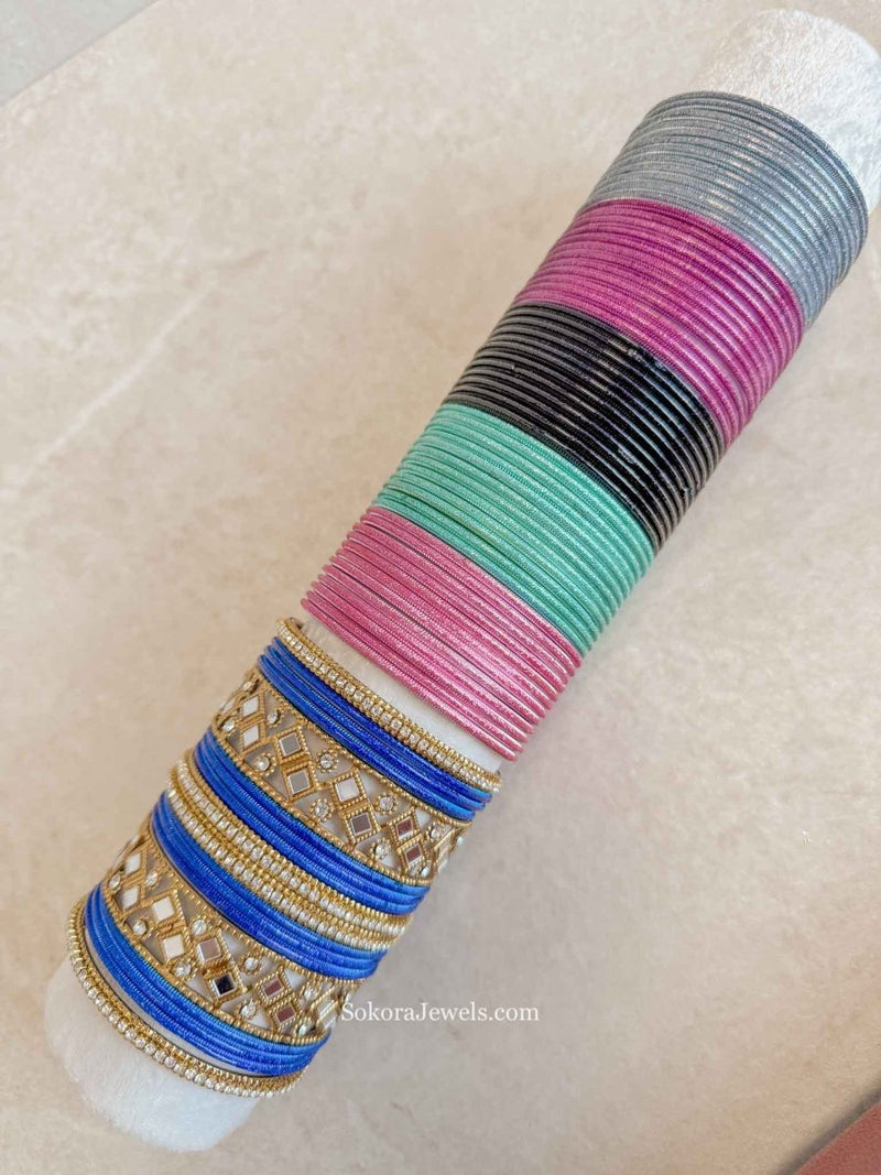 Slightly Imperfect: Mixed Shades Colour Block - SOKORA JEWELSSlightly Imperfect: Mixed Shades Colour BlockBANGLES