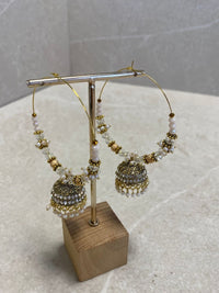 SLIGHTLY IMPERFECT: Moon Shimmer Hoop Earrings - SOKORA JEWELSSLIGHTLY IMPERFECT: Moon Shimmer Hoop Earrings