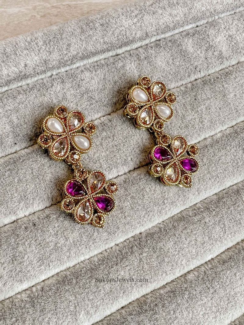 SLIGHTLY IMPERFECT: Multicolour Drop Earrings - 3 Options - SOKORA JEWELSSLIGHTLY IMPERFECT: Multicolour Drop Earrings - 3 Options