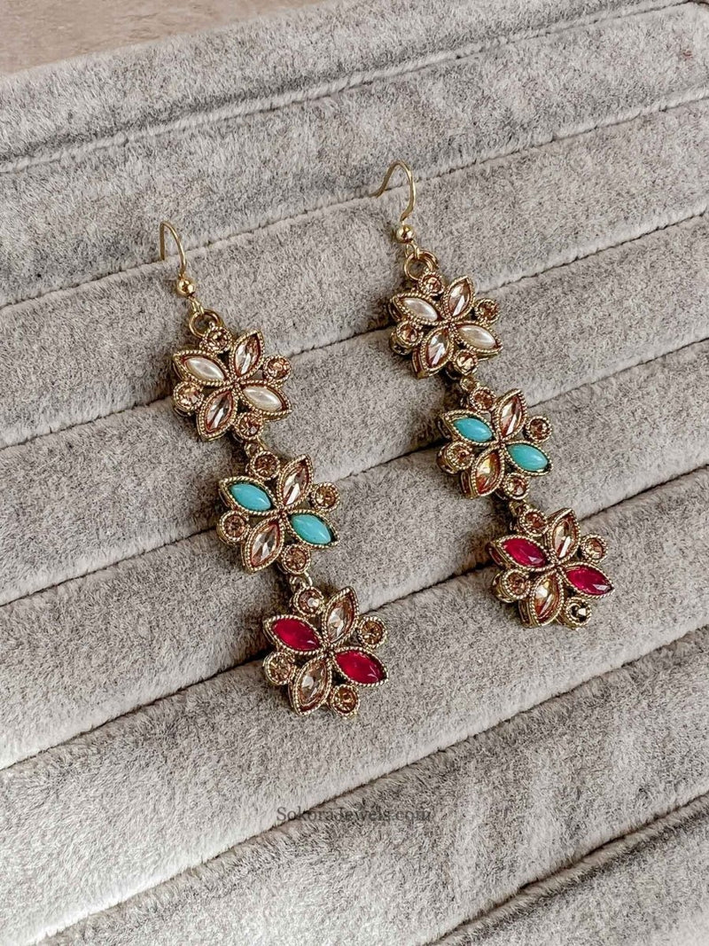 SLIGHTLY IMPERFECT: Multicolour Drop Earrings - 6 Options - SOKORA JEWELSSLIGHTLY IMPERFECT: Multicolour Drop Earrings - 6 Options