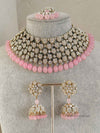 SLIGHTLY IMPERFECT: Pink & Clear Necklace Set - SOKORA JEWELSSLIGHTLY IMPERFECT: Pink & Clear Necklace Set