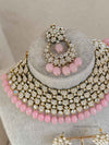 SLIGHTLY IMPERFECT: Pink & Clear Necklace Set - SOKORA JEWELSSLIGHTLY IMPERFECT: Pink & Clear Necklace Set
