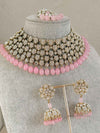 SLIGHTLY IMPERFECT: Pink & Clear Necklace Set - SOKORA JEWELSSLIGHTLY IMPERFECT: Pink & Clear Necklace Set