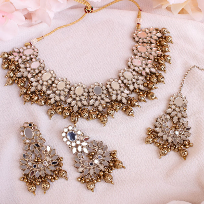 Slightly Imperfect : Roma Mirrored Necklace set - SOKORA JEWELSSlightly Imperfect : Roma Mirrored Necklace setNECKLACE SETS