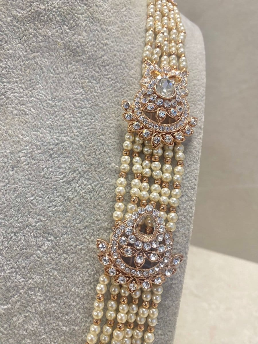 SLIGHTLY IMPERFECT: Rose Gold Long Necklace - SOKORA JEWELSSLIGHTLY IMPERFECT: Rose Gold Long Necklace