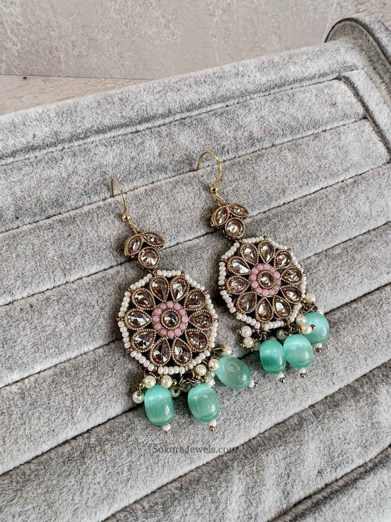 SLIGHTLY IMPERFECT: Rupali Pastel Drop Earrings - 3 Colour Options - SOKORA JEWELSSLIGHTLY IMPERFECT: Rupali Pastel Drop Earrings - 3 Colour Options